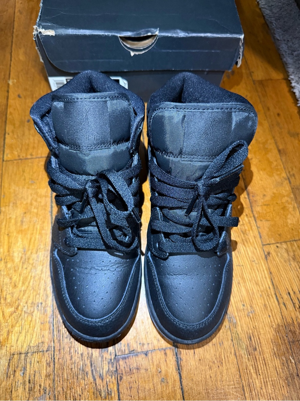 Jordan Kids Black High-Top Sneakers